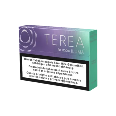 Стики TEREA Purple Wave KZ — упаковка TEREA для IQOS ILUMA, ягодный вкус с ментолом, фото LIL STORE