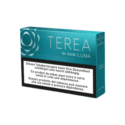 Стики TEREA Turquoise KZ — упаковка TEREA для IQOS ILUMA, мята с лёгкими фруктовыми нотами, фото LIL STORE